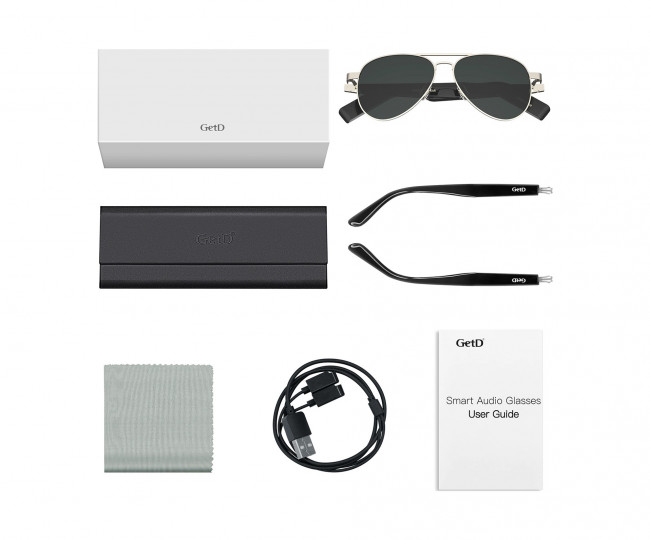 Смарт-очки Getd Aviator Classic Gold  ChatGPT, AI Real-time Translation